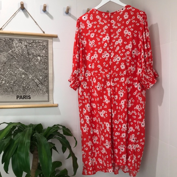 RIXO for Target Red Daisy Floral Swing Dress - Picture 7 of 13